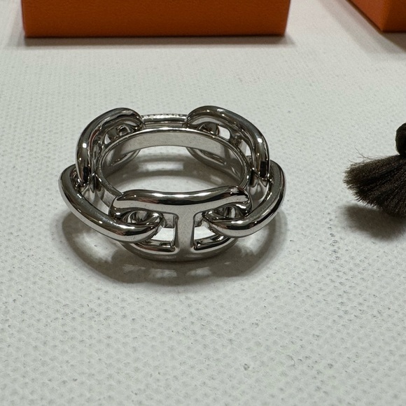 Hermes Palladium Regate Scarf 90 Ring - Picture 4 of 7